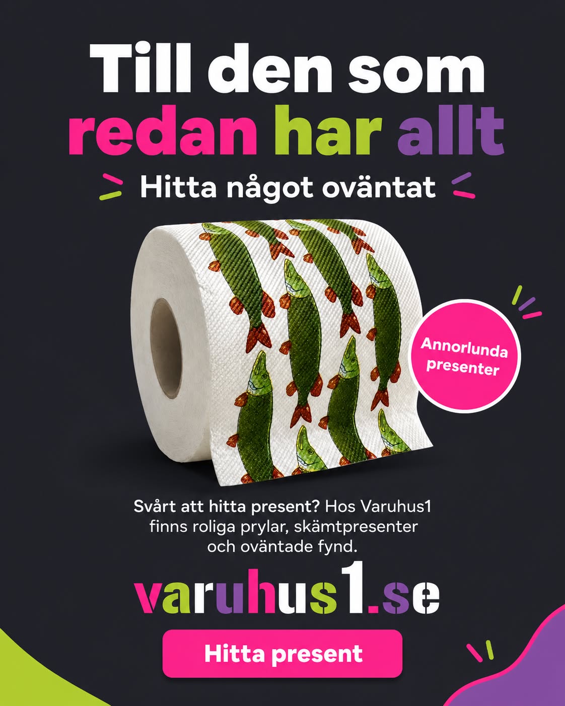 Varuhus1 Facebook ad: Handla idag!