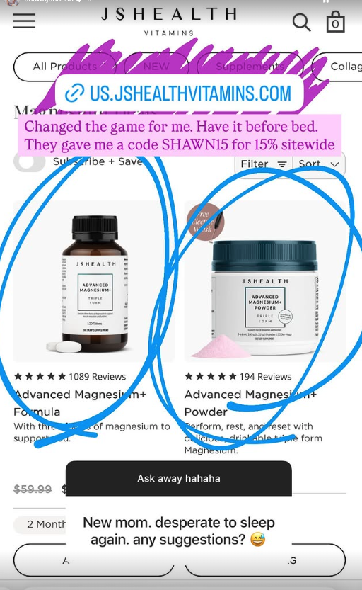 Shawn Johnson East Facebook ad