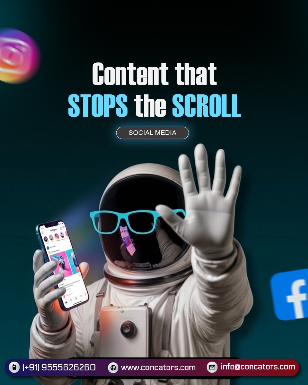 Shorabh Aggarwal Page Facebook ad: People don’t stop for ordinary content anymore.
