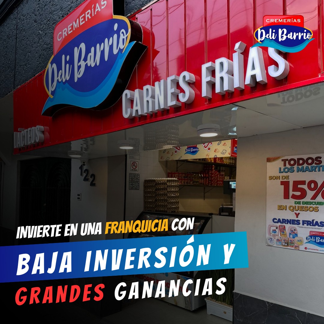 Cremerías Deli Barrio Facebook ad: ÚNETE AL ÉXITO: TU PROPIA CREMERÍA HOY