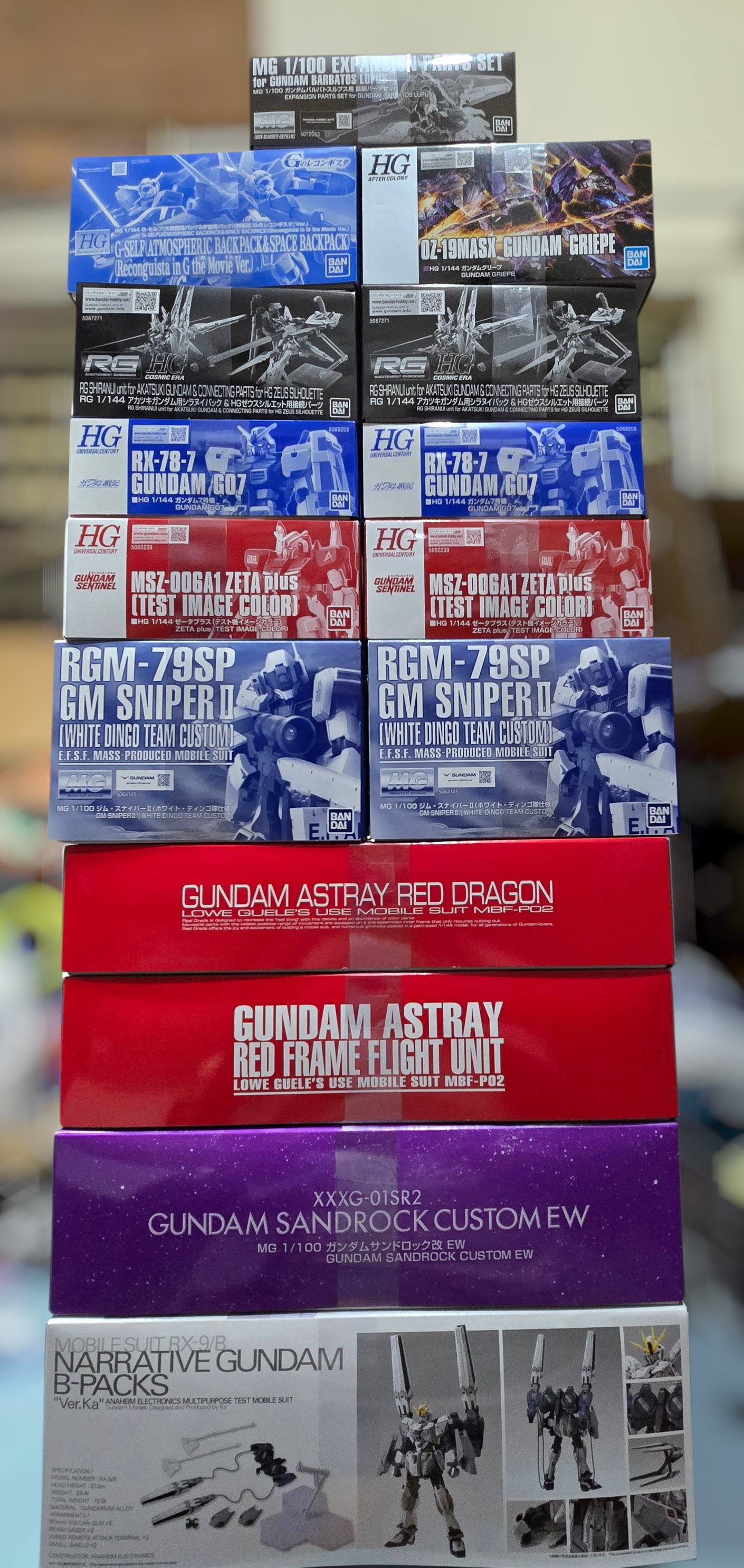 Bri's Backlogs Facebook ad: --------------GUNPLA LIST