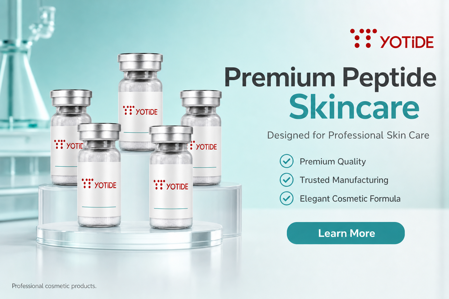 Yotide Peptide Lyophilized Powder Facebook ad: Premium Peptide Manufacturing Solutions(Yotide,你的肽专家)
