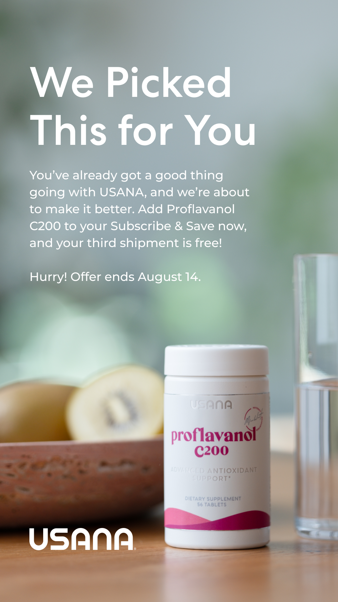 USANA United States Facebook ad from Aug 10, 2026