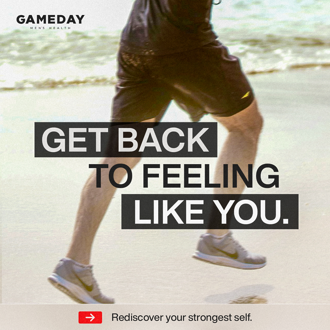 Gameday Men's Health Facebook ad: Get Your Groove Back!