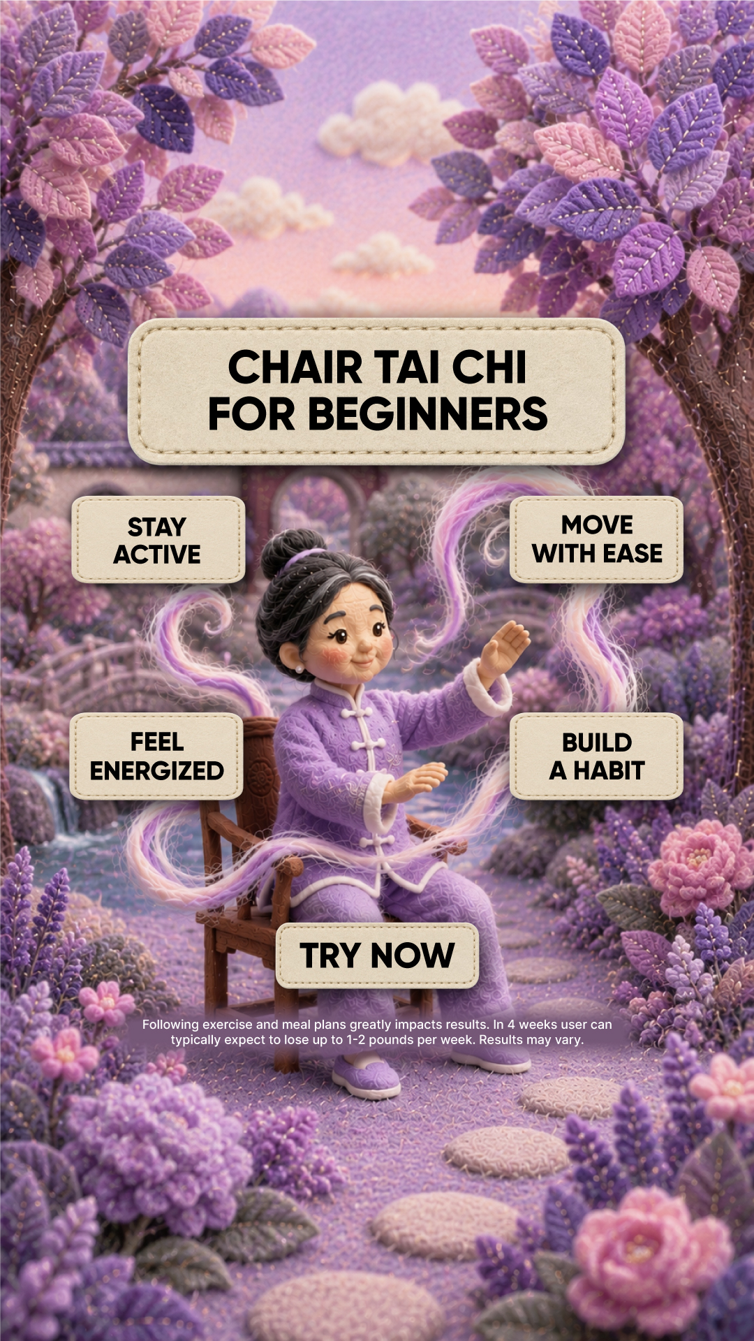 Agata Fitness Facebook ad: Start Chair Tai Chi