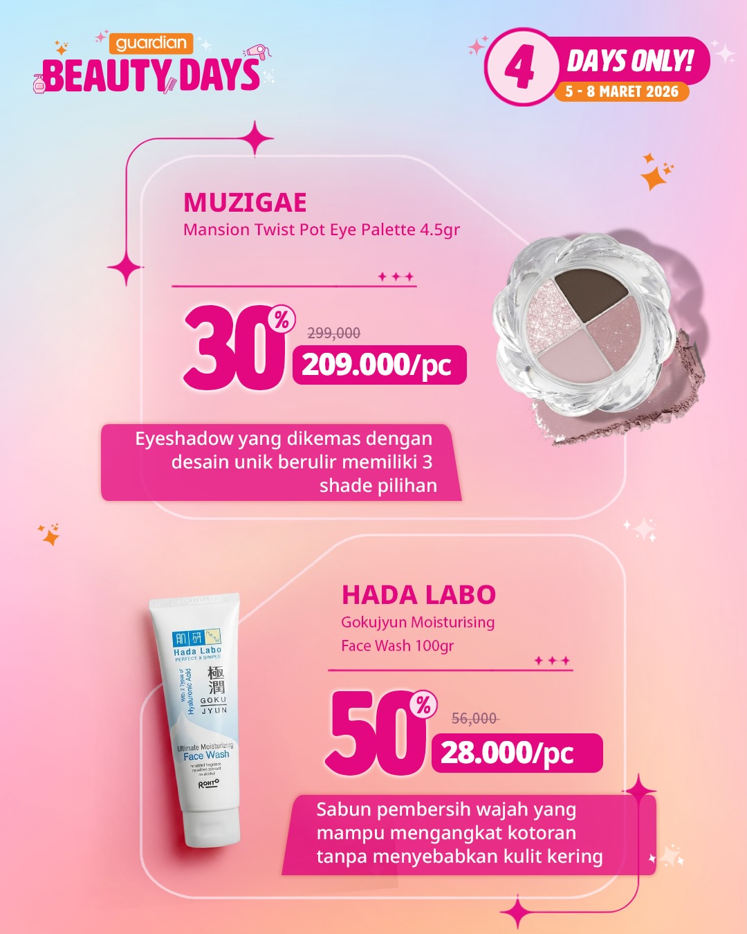 Guardian Health & Beauty Facebook ad