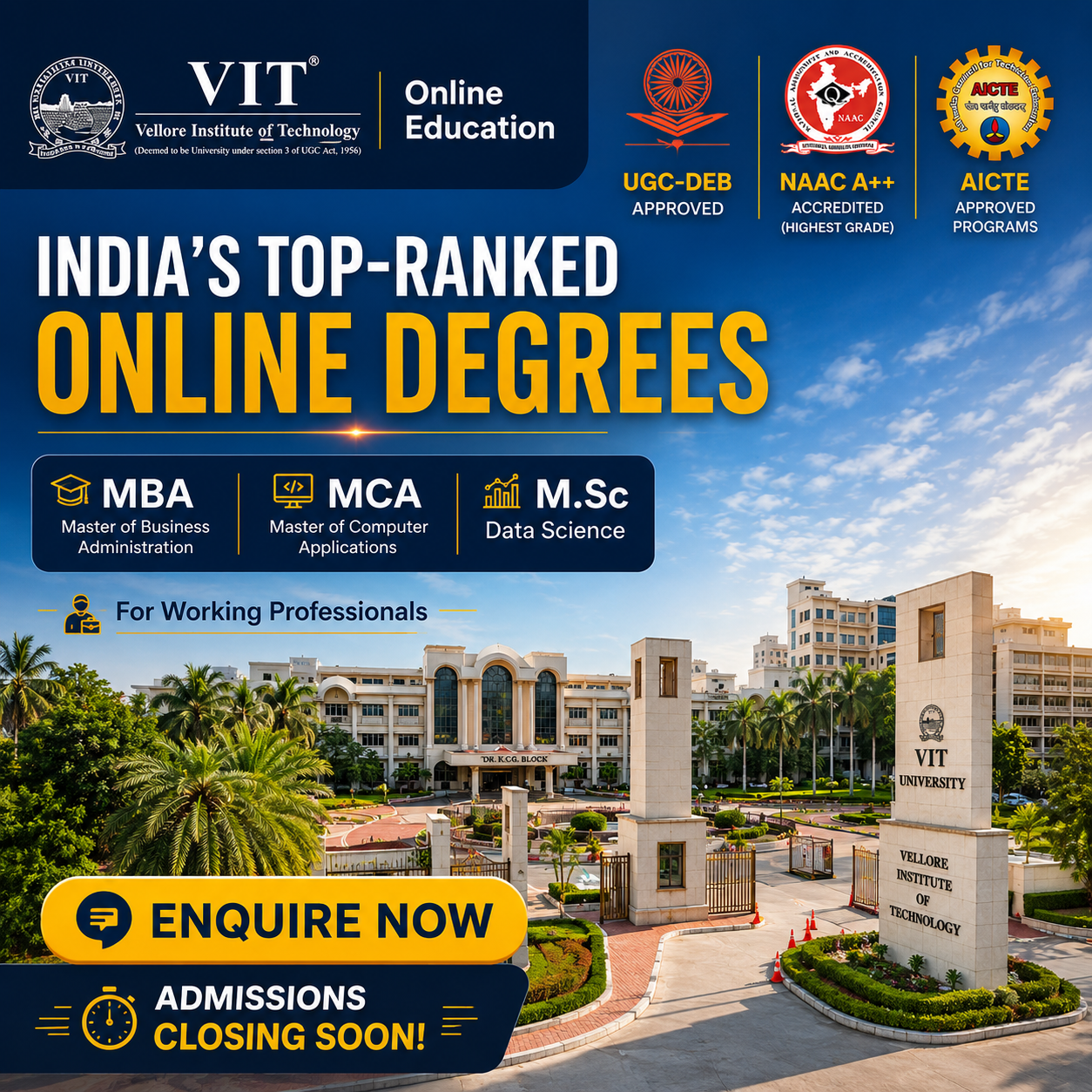VIT Online Learning Facebook ad: Upgrade Your Career with VIT Online