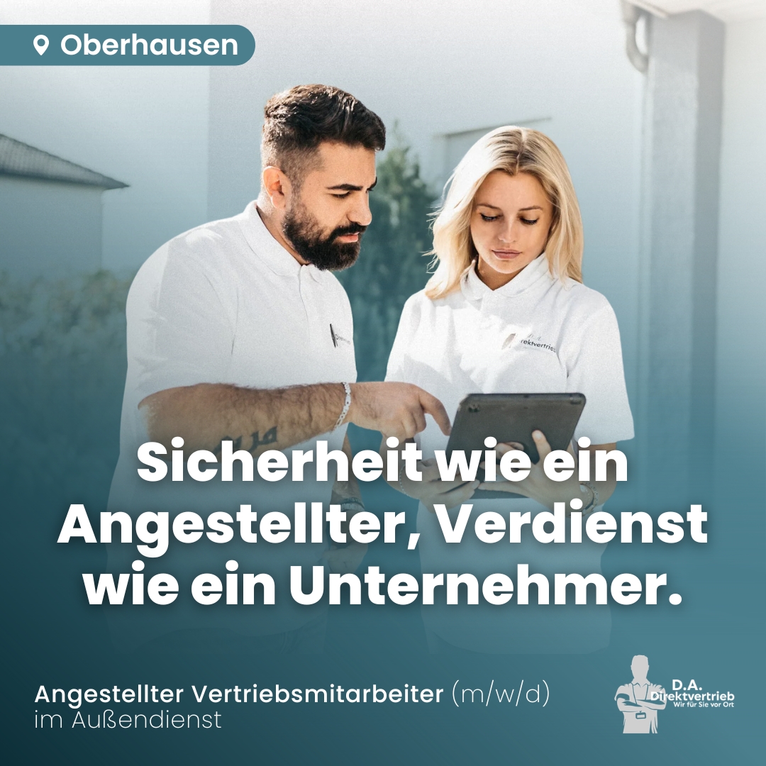D.A.Direktvertrieb Facebook ad: Dein neuer Job als Vertriebsmitarbeiter (m/w/d) im…