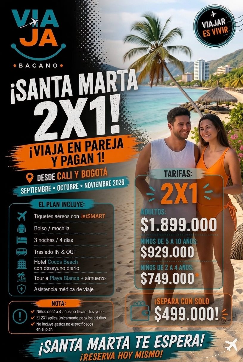 Viaja Bacano Facebook ad: Chatea con nosotros