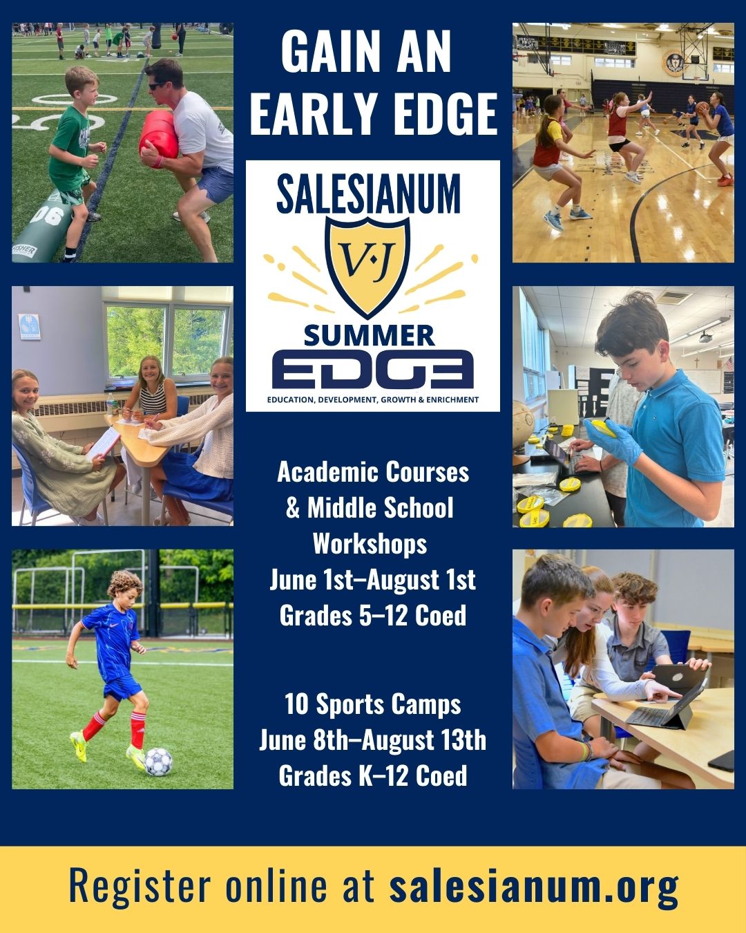 Salesianum School Facebook ad: Summer Programs | Salesianum