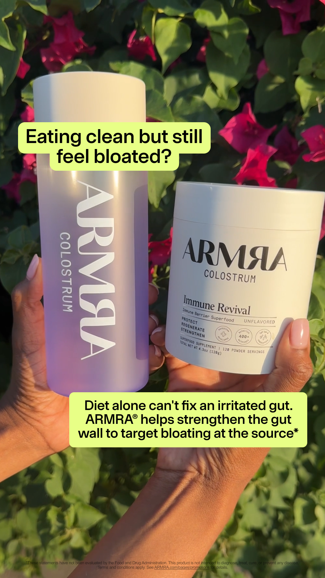 ARMRA Facebook ad