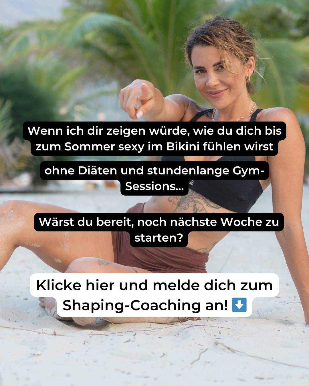 Andrina Santoro - Online Coaching Facebook ad: Wenn ich dir zeigen würde, wie du dich…