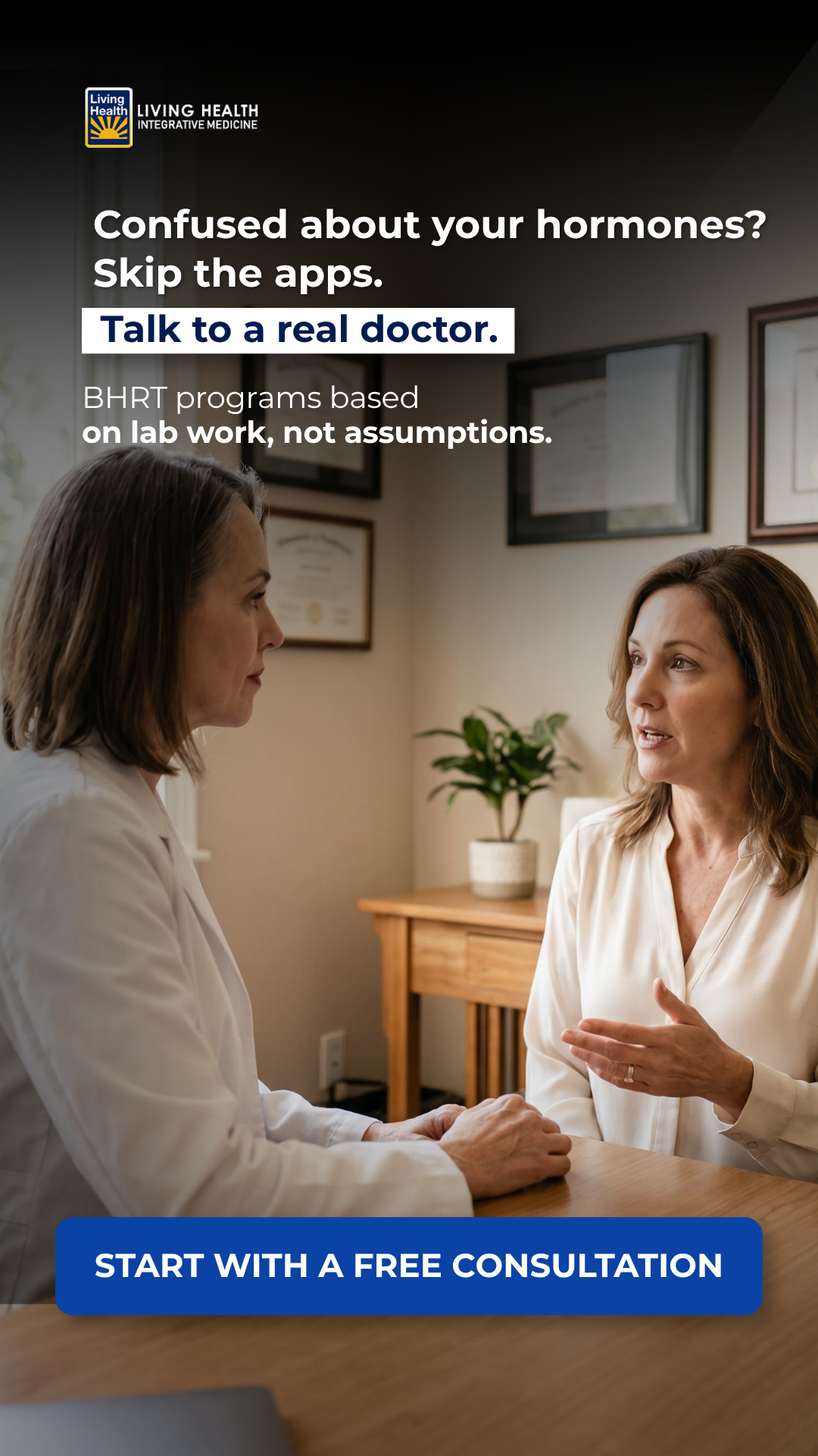 Living Health Integrative Medicine, LLC Facebook ad from May 27, 2026