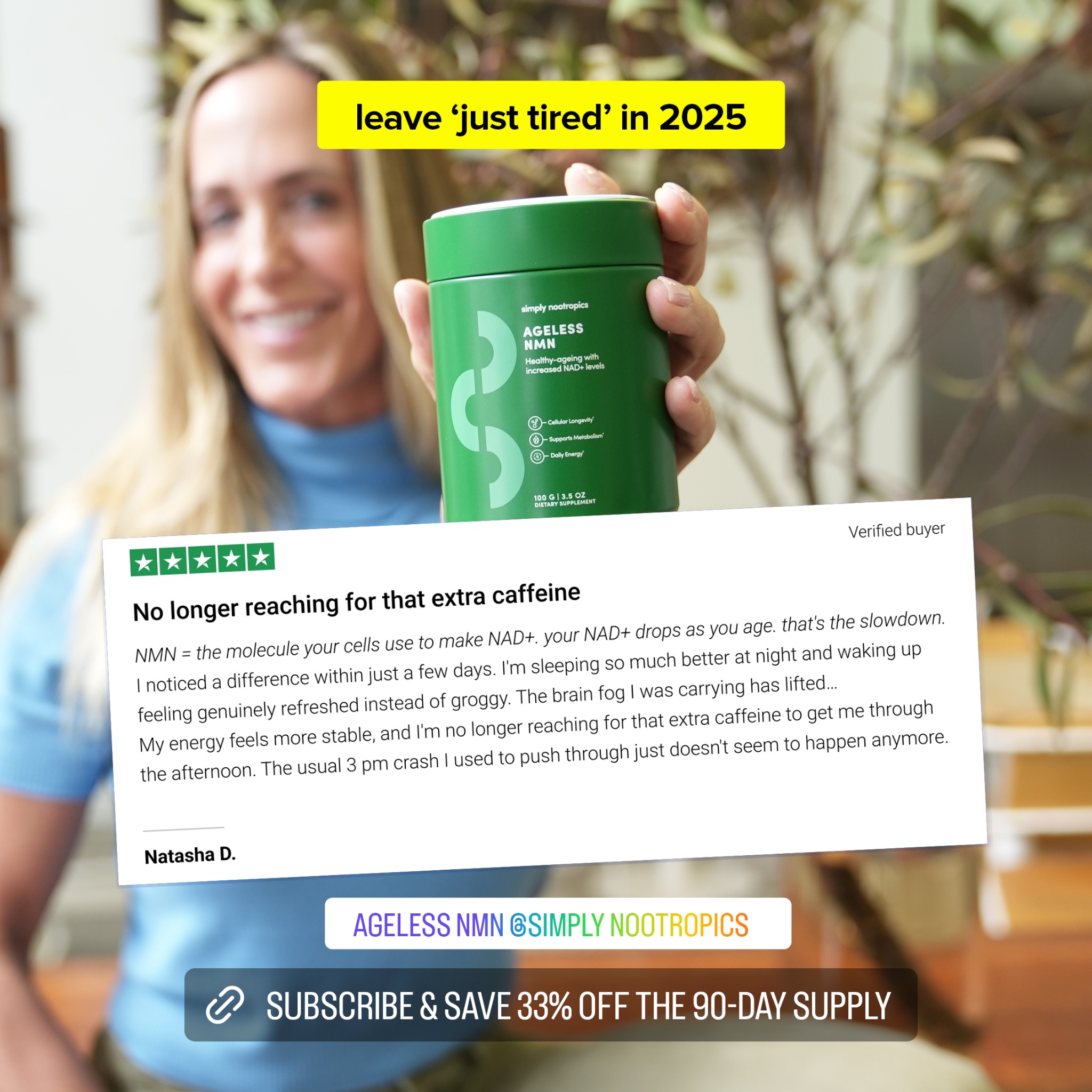 Simply Nootropics Facebook ad
