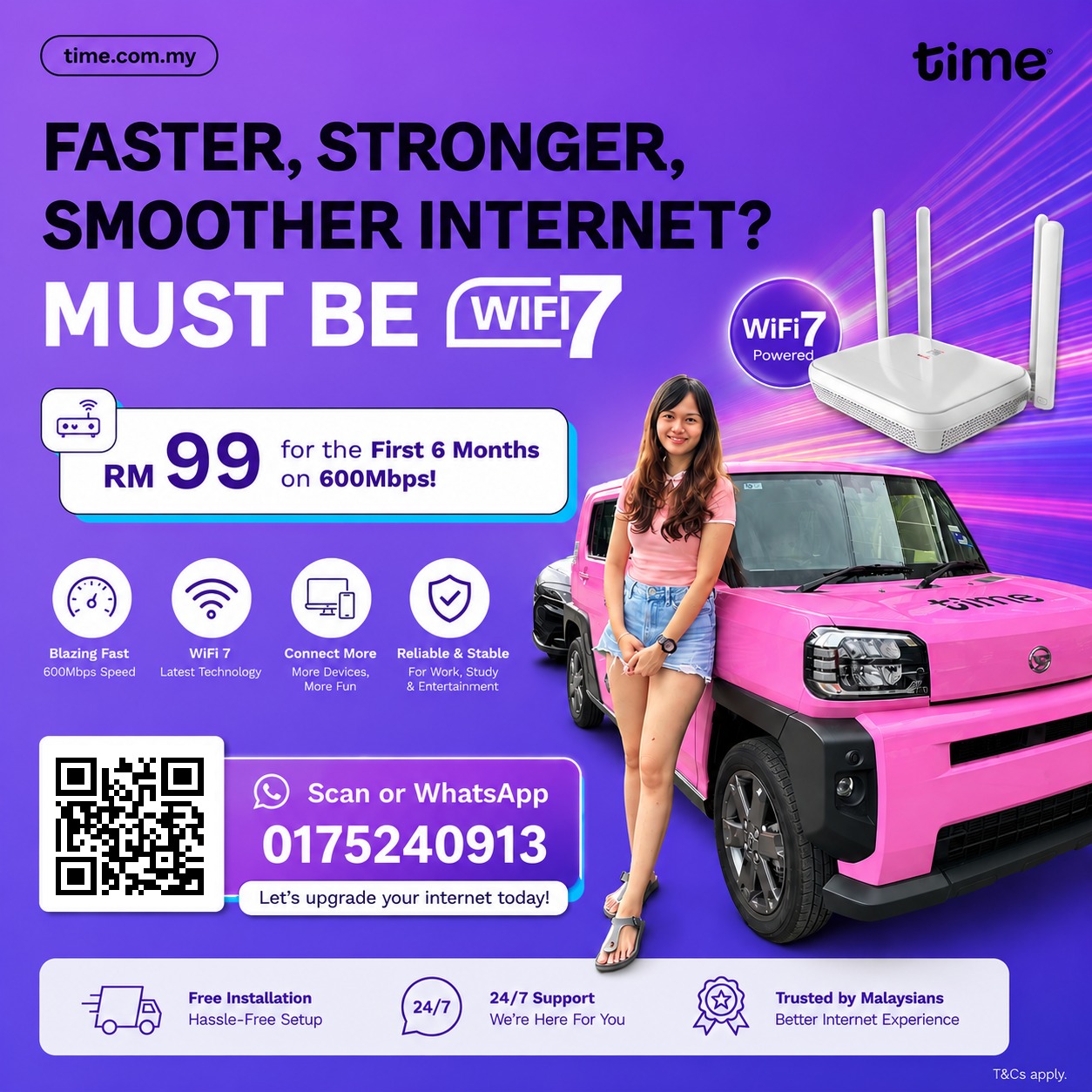 TIME FIBRE Internet Facebook ad