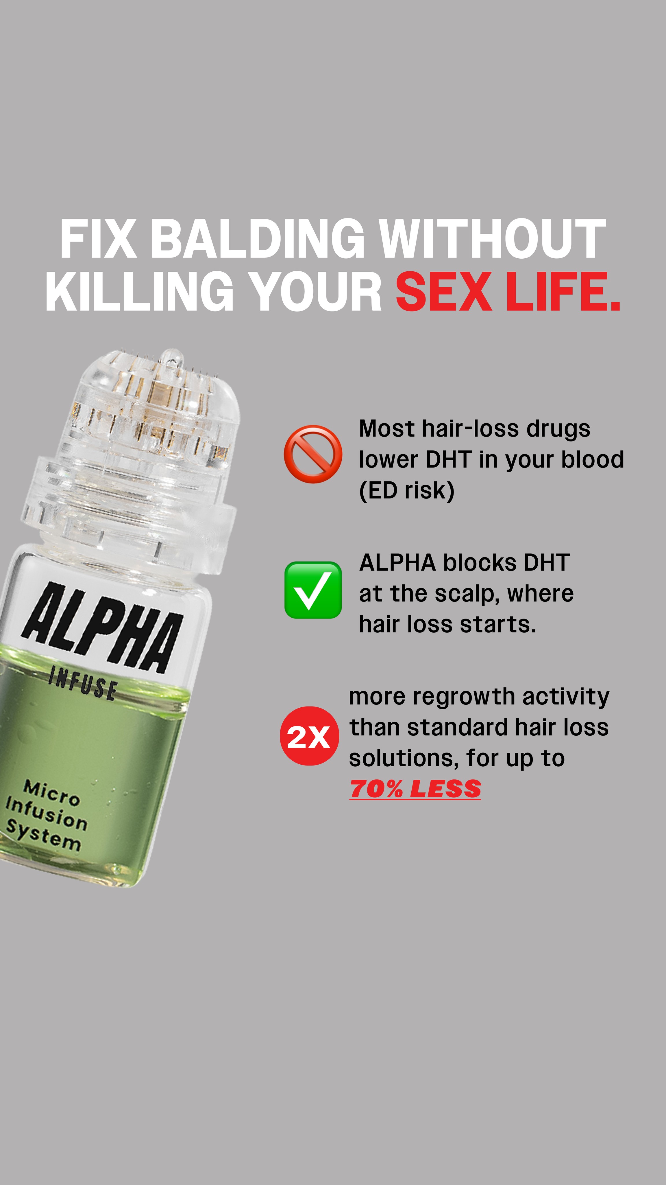 AlphaInfuse Facebook ad