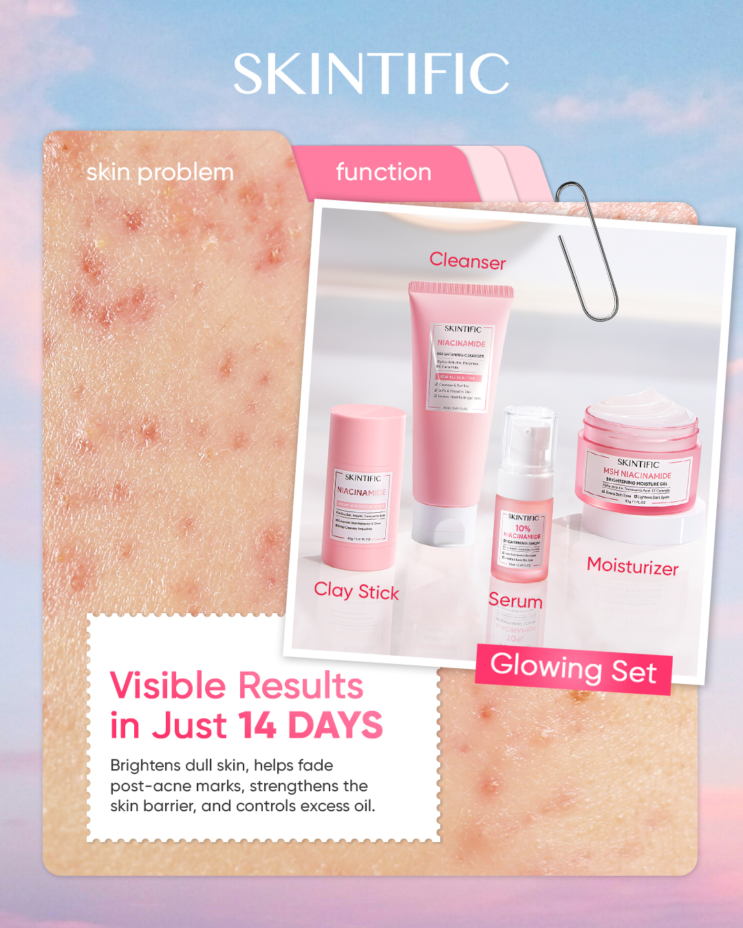Skintific.Store Facebook ad: Your Glow Goals, Boxed Up