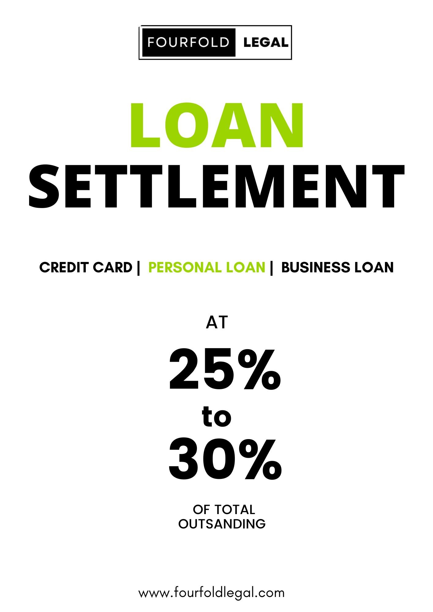 Personal loan settlement Facebook ad