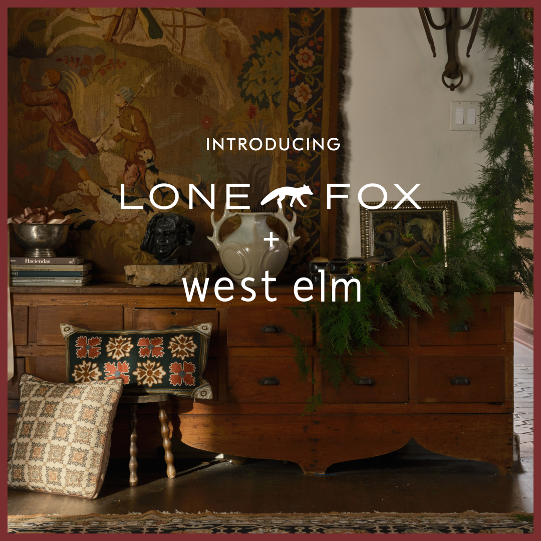 West Elm Facebook ad: Shop Lone Fox + West Elm
