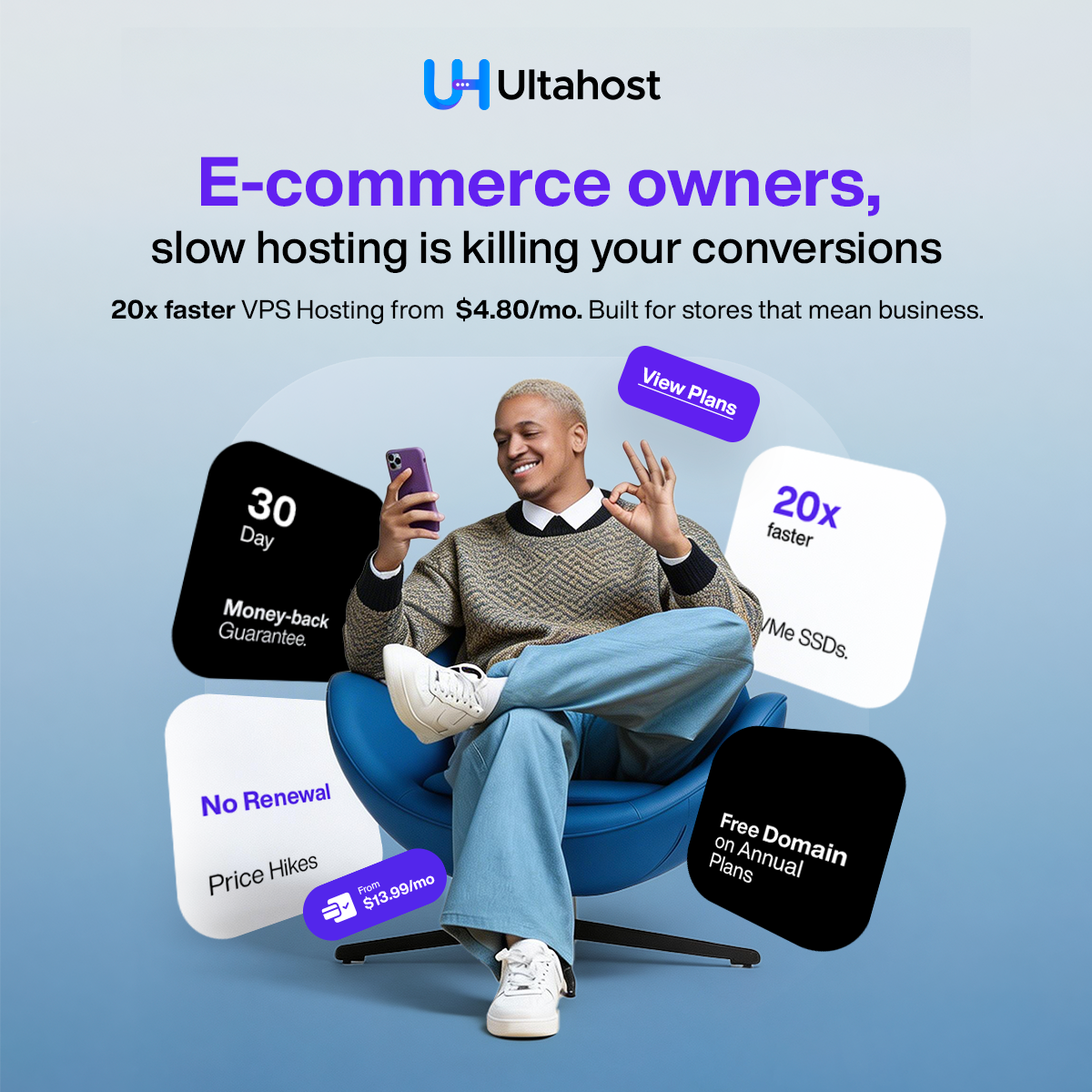 UltaHost Facebook ad