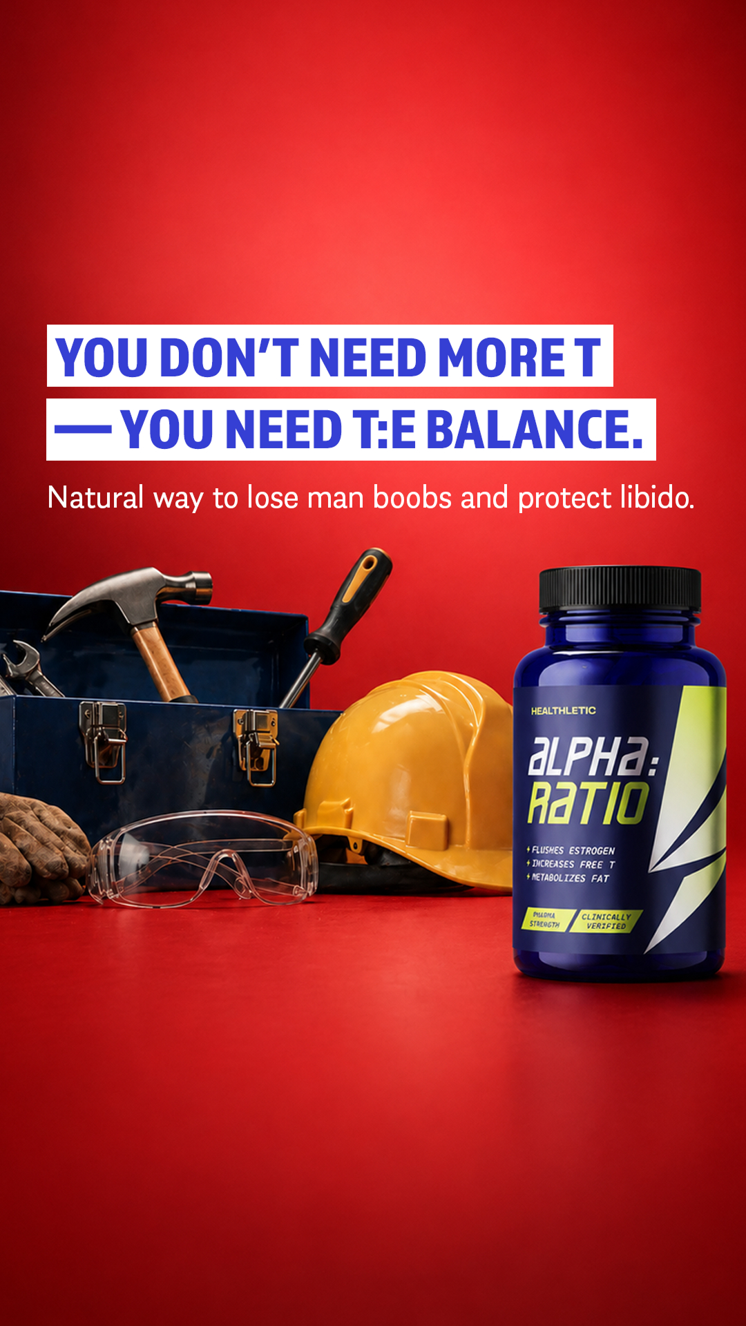 Healthletic Alpha Ratio Facebook ad: Get the Estrogen Fix Protocol Now! | Up to 60% OFF