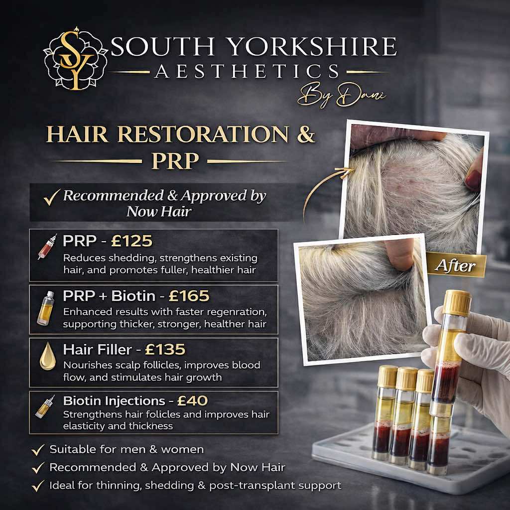 South Yorkshire Aesthetics Facebook ad