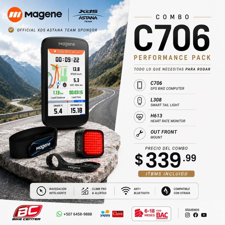 Bike Center Facebook ad: NUEVO COMBO MAGENE C706