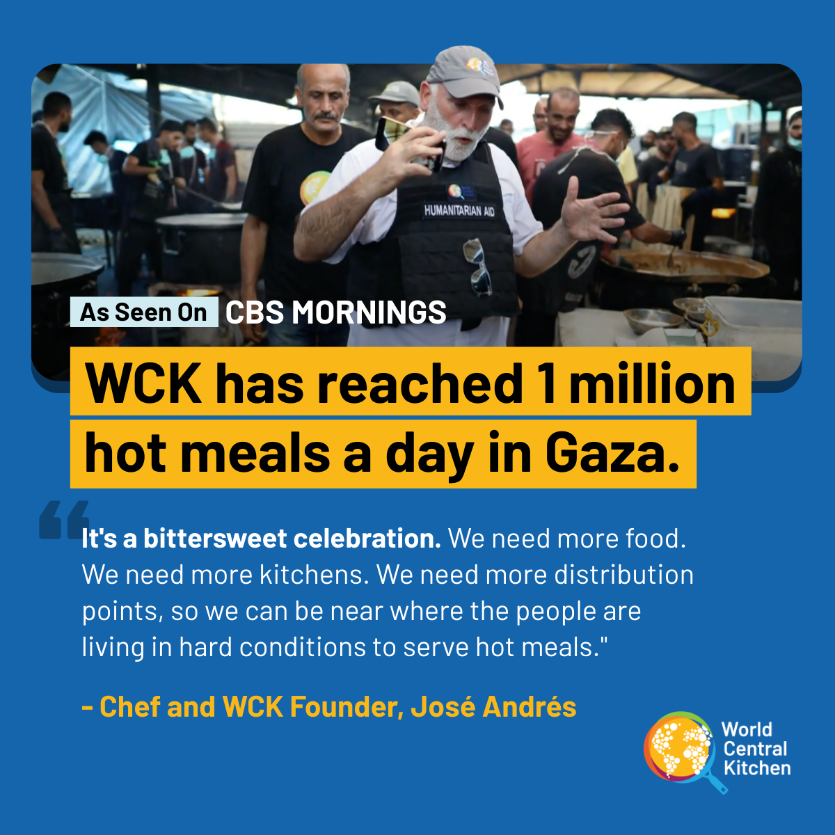 World Central Kitchen Facebook ad