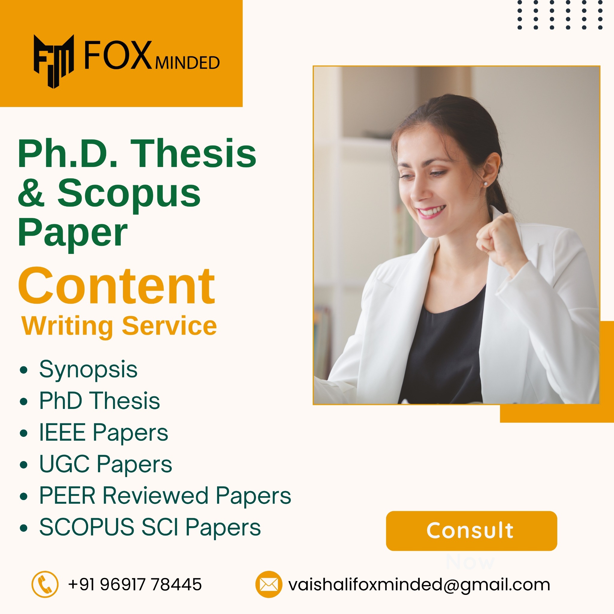 Vaishali Foxminded Facebook ad