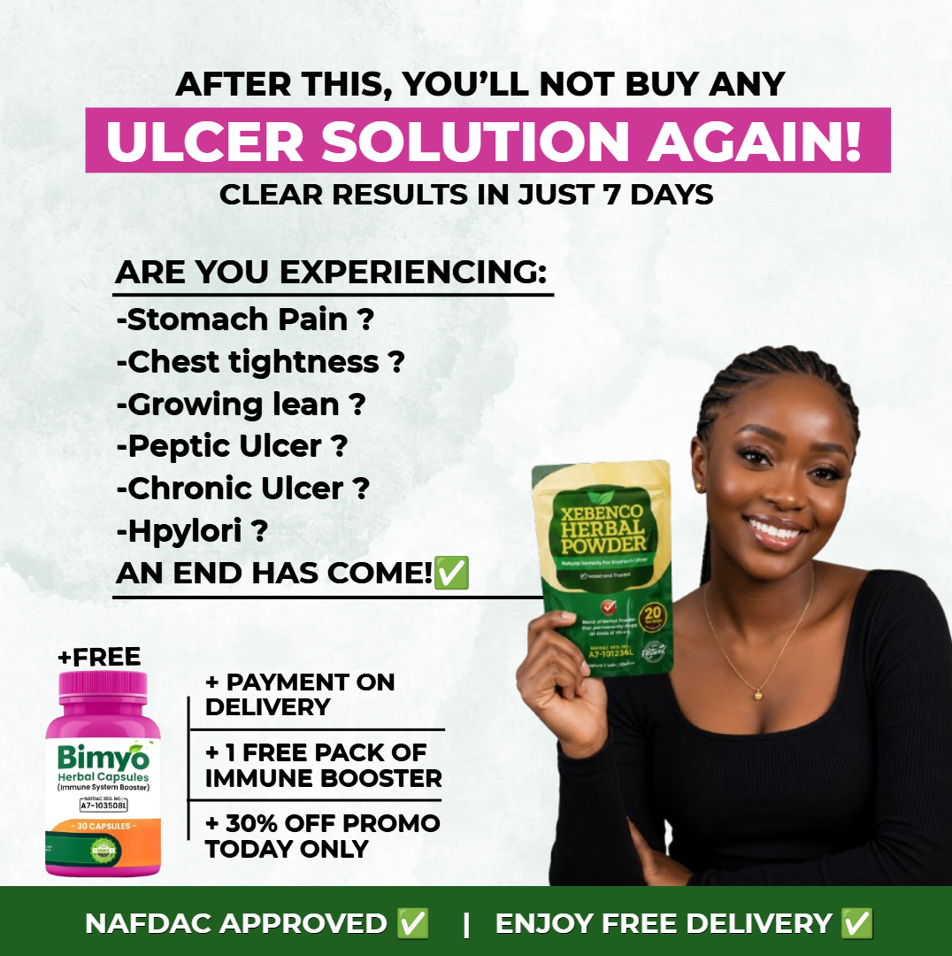 ULCER CURE Facebook ad: The perfect ulcer solution+1 free immune booster & E-book!