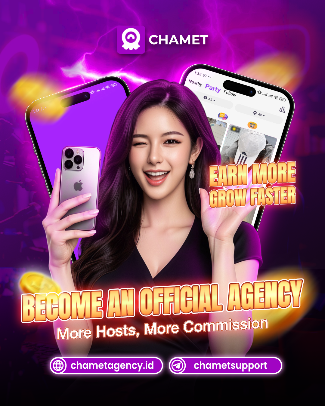 Chamet Agency Facebook ad: Chamet Official Partner