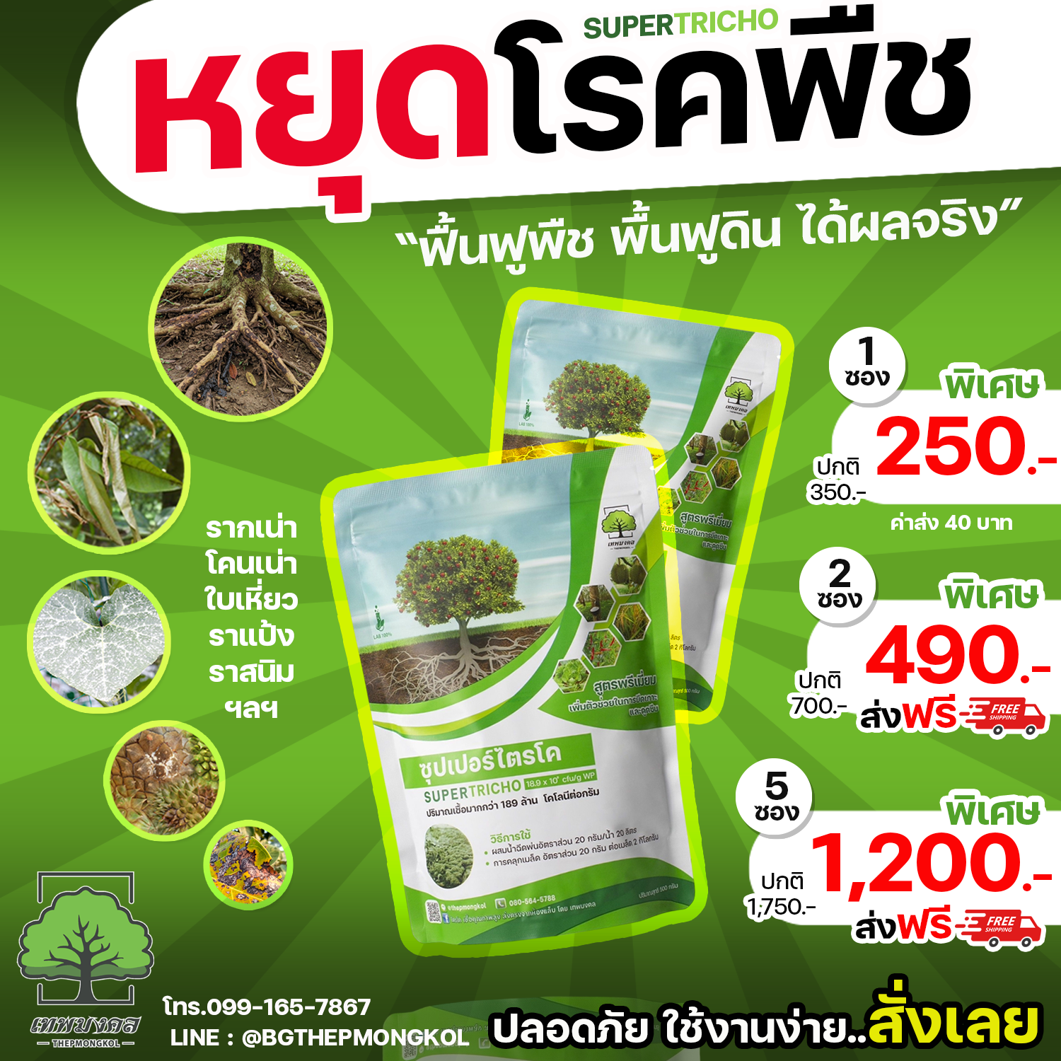 ซุปเปอร์ไตรโค สูตรป้องกันและกำจัดเชื้อรา Facebook ad