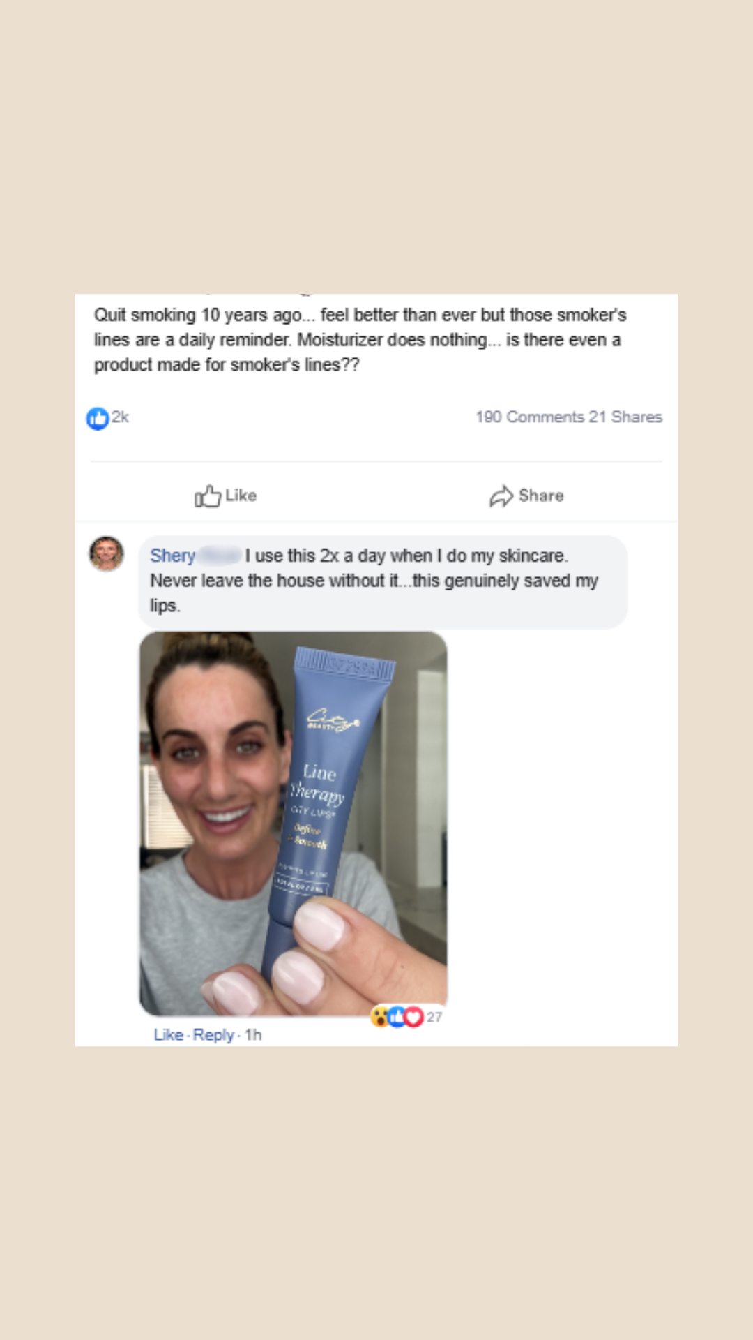 City Beauty Facebook ad