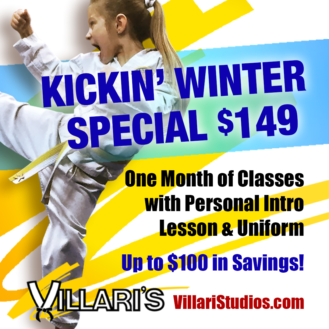 Villari’s Martial Arts of Southington CT Facebook ad from Jan 19, 2026