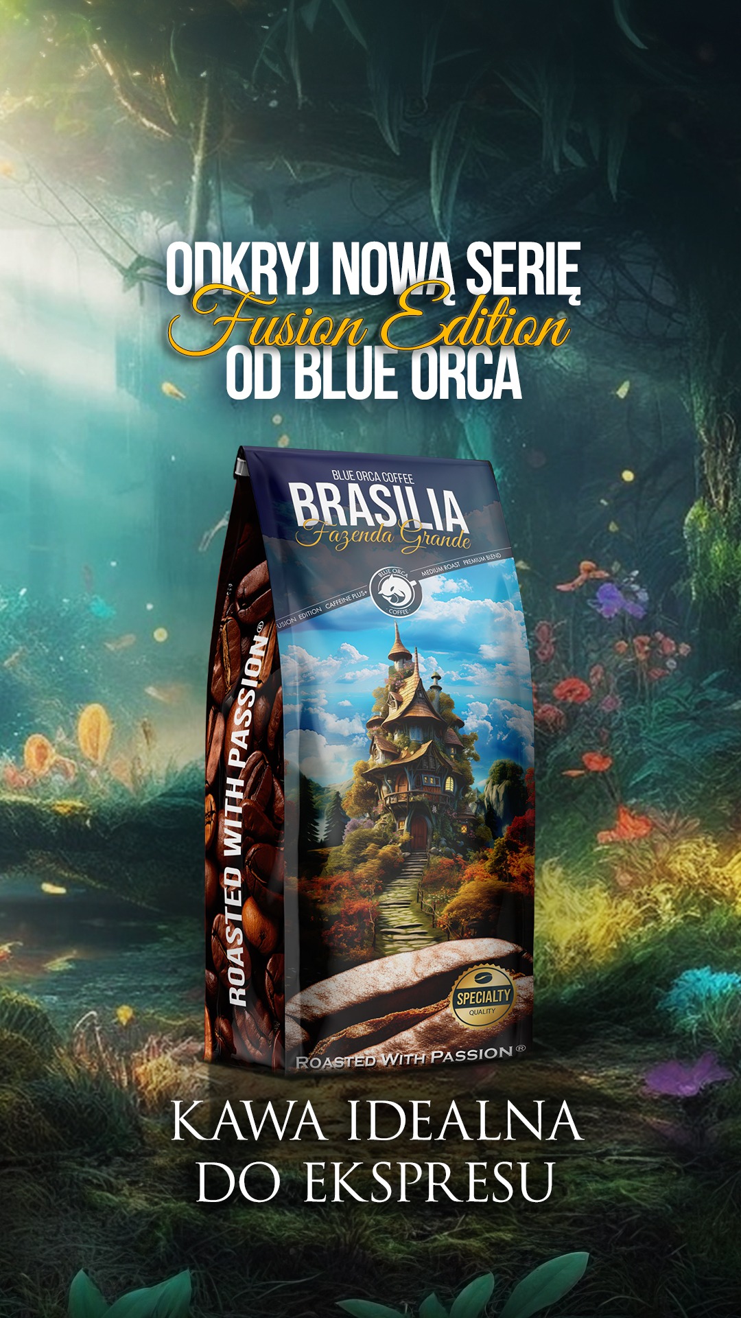 Blue Orca Coffee Facebook ad