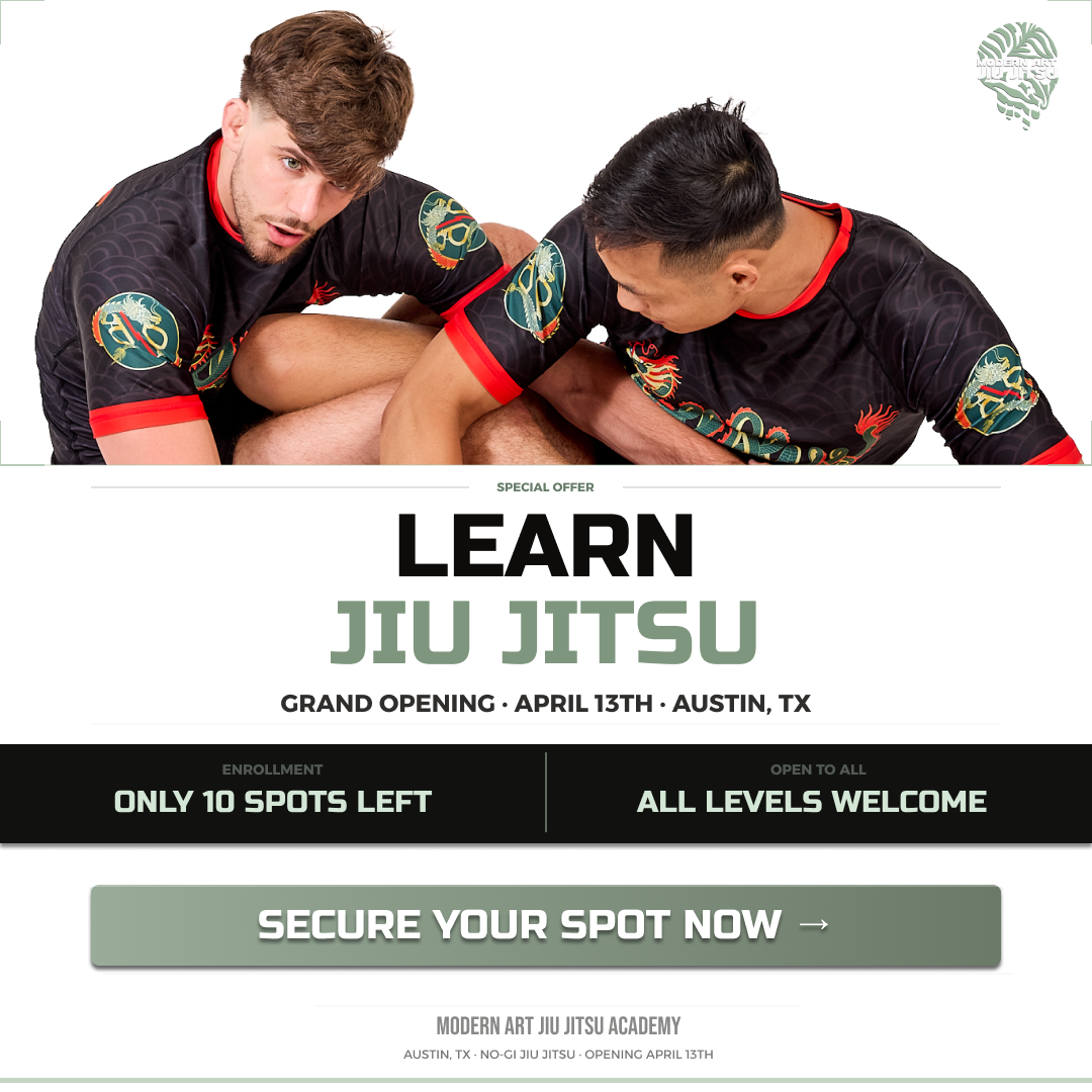 Modern Art Jiu Jitsu Facebook ad: Secure Your Spot Today