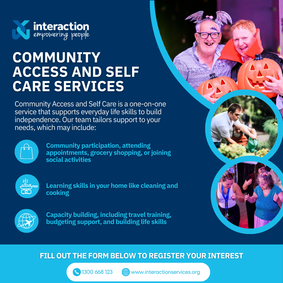 Interaction Disability Services Facebook ad