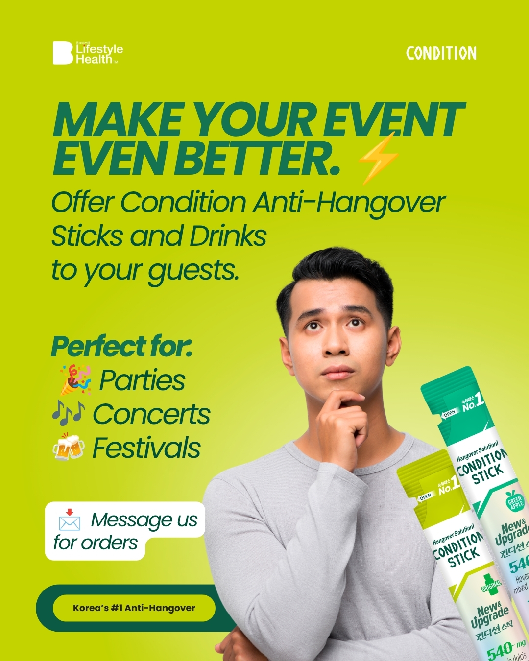 Condition PH Facebook ad: Make your next event even better with Condition…