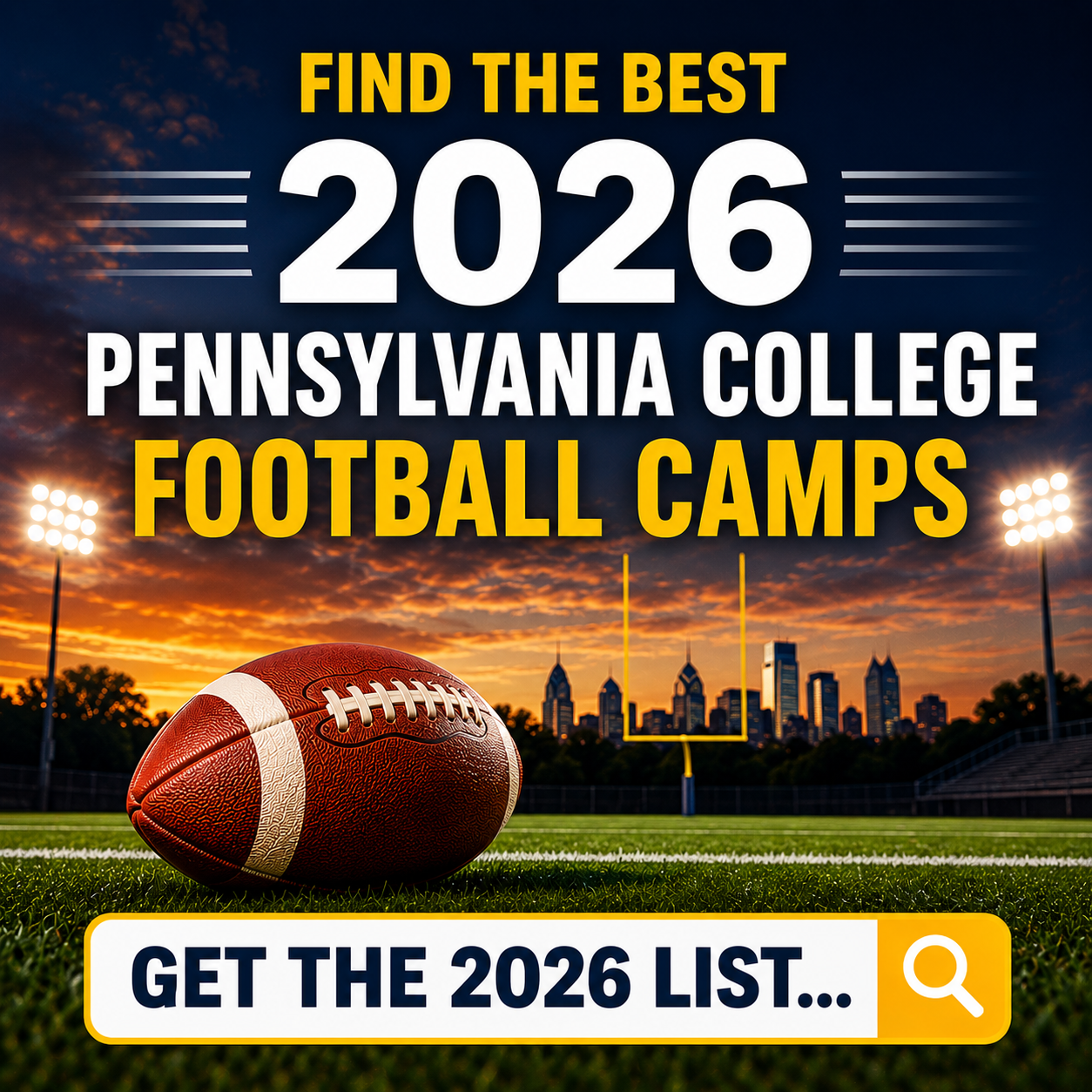 Aaron Weathers Facebook ad: Pennsylvania College Football Camps Full List