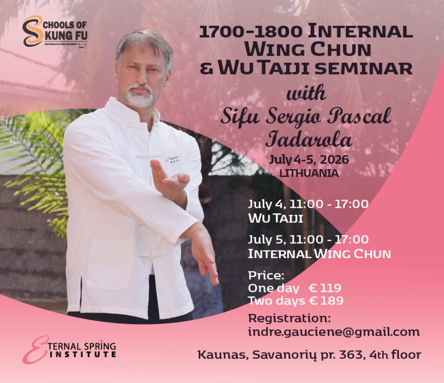 „Schools of Kung Fu“ Academy Kaunas Facebook ad
