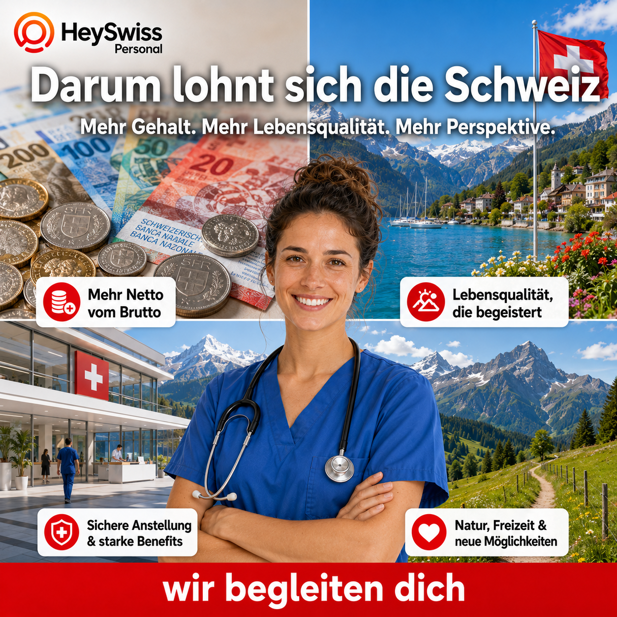 HeySwiss Personal Facebook ad