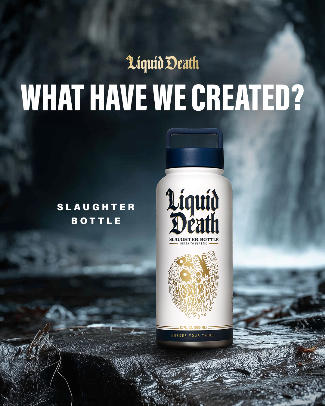 Liquid Death Facebook ad
