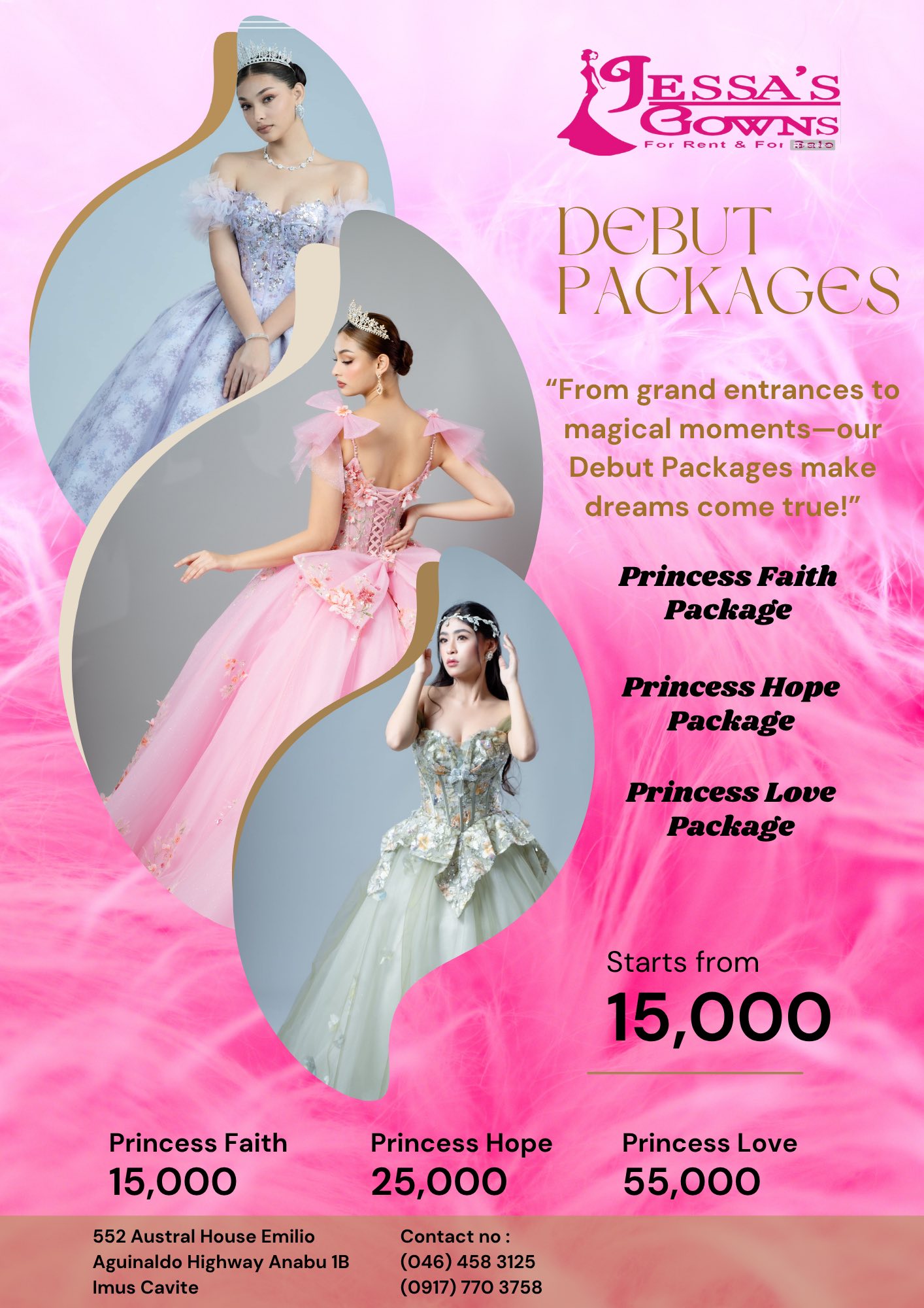 Jessa's Gowns Imus Branch Facebook ad
