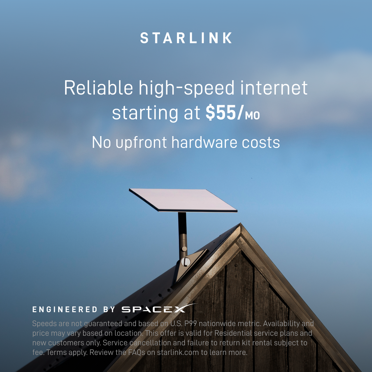 Starlink Facebook ad