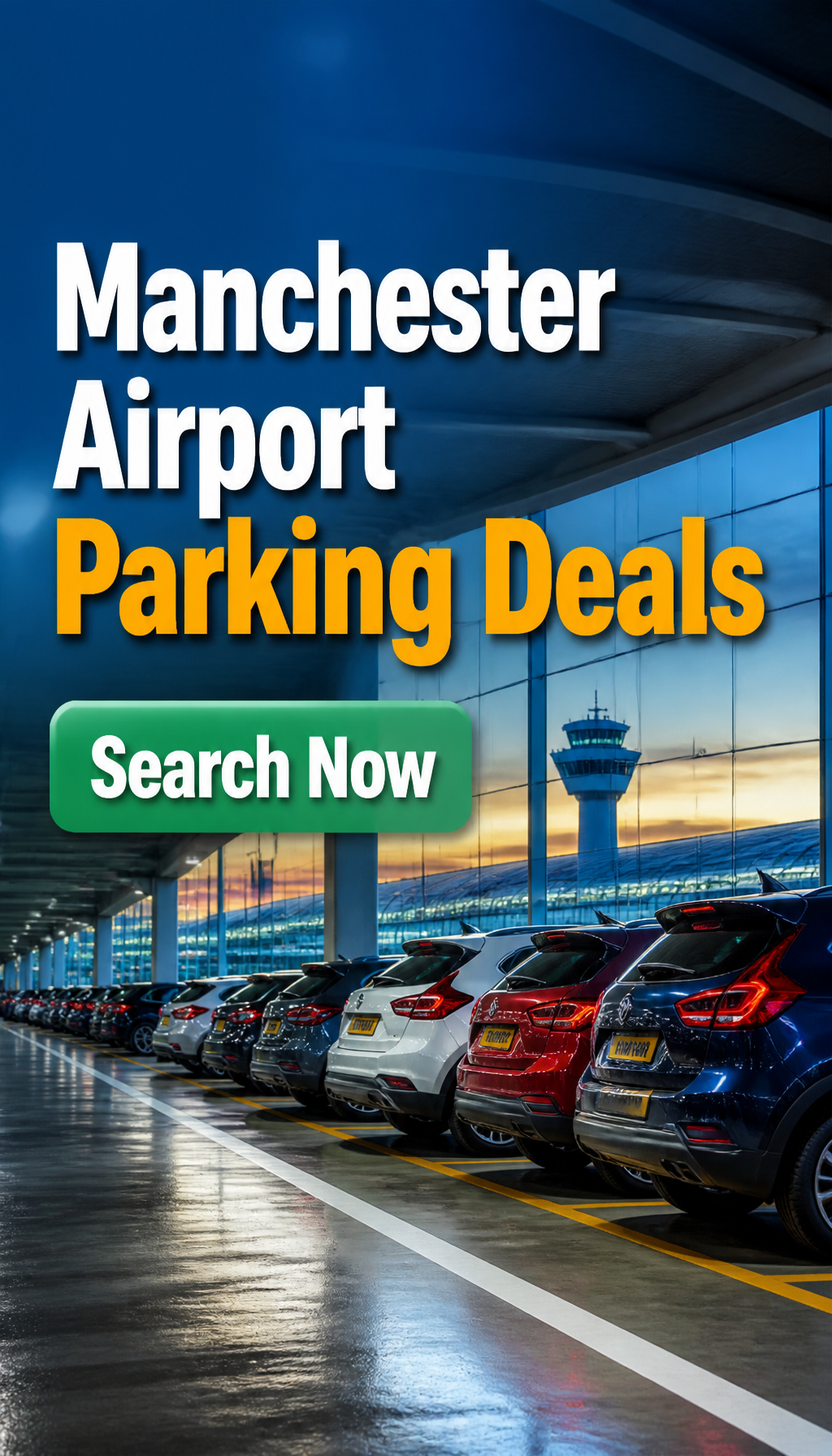 Viv Facebook ad: Search for Manchester Airport Parking Deals