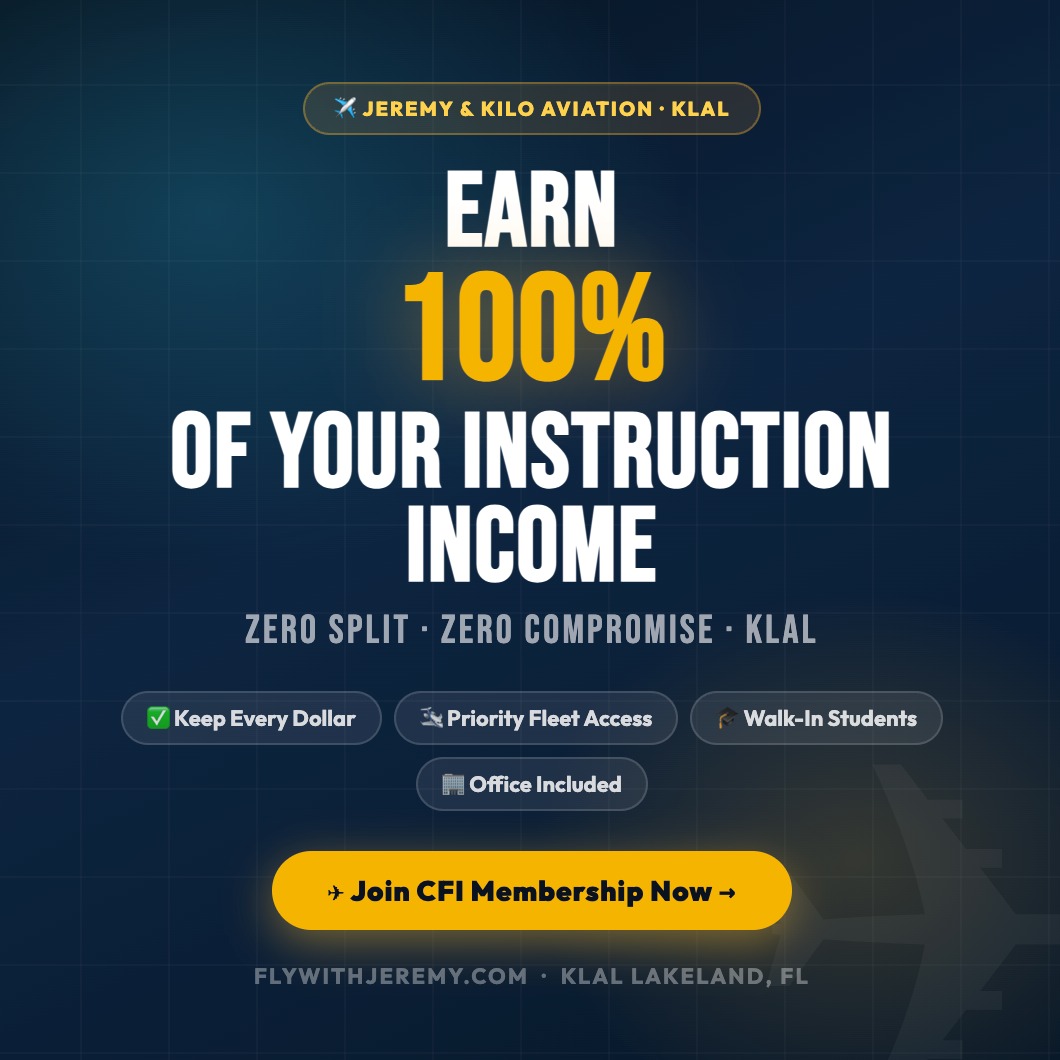 flywithjeremyxiang Facebook ad: Attention Independent CFI & CFII Instructors!