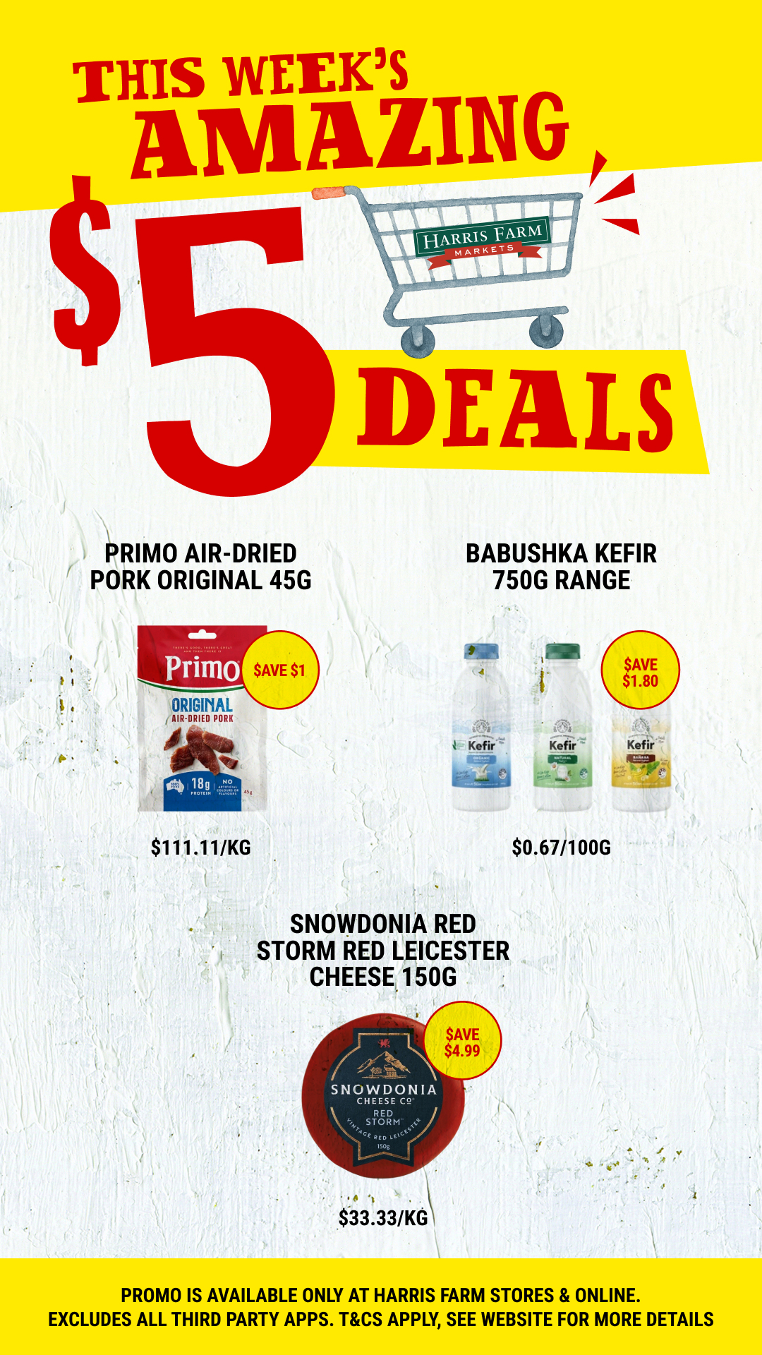 Harris Farm Markets Facebook ad: $5 Deals. Ends 29 Sep 2026