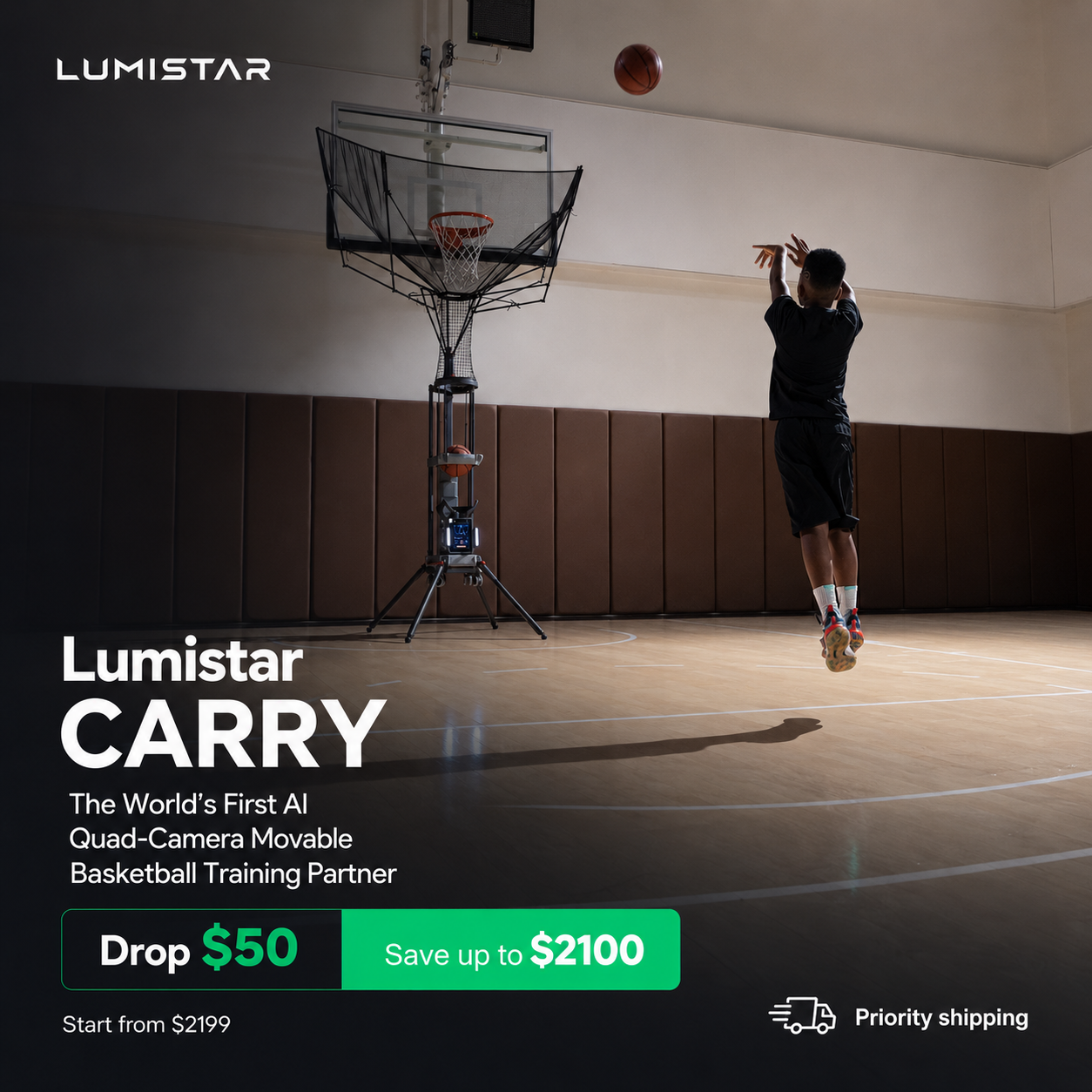 Lumistar Global Facebook ad: Built to Move. Built to Train.