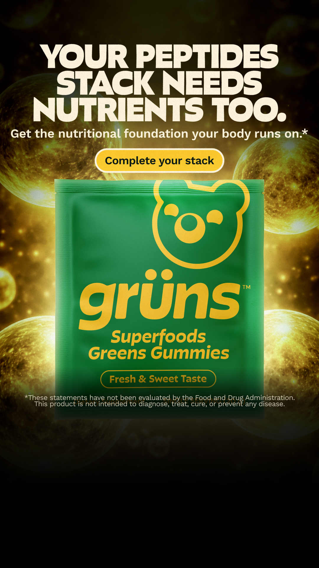 Grüns Facebook ad