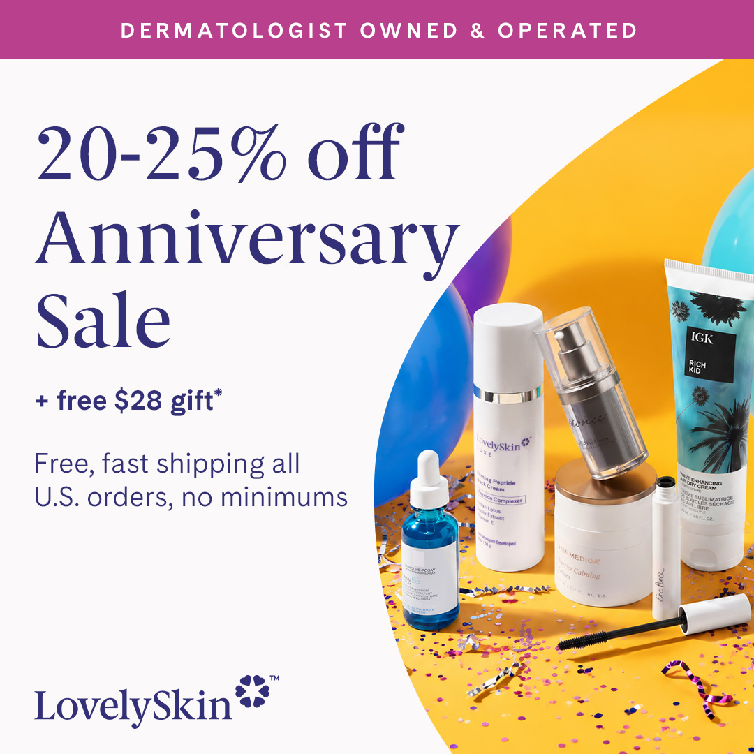 LovelySkin.com Facebook ad: LovelySkin Skincare & Beauty Sale